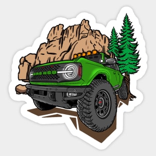 Ford Bronco Design - Green Bronco Sticker